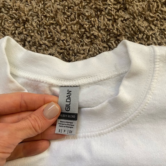 White “BRIDE” pullover sweatshirt - Picture 5 of 5
